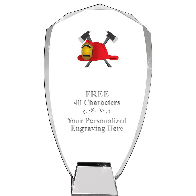 8.5" SHIELD ICONIC CRYSTAL