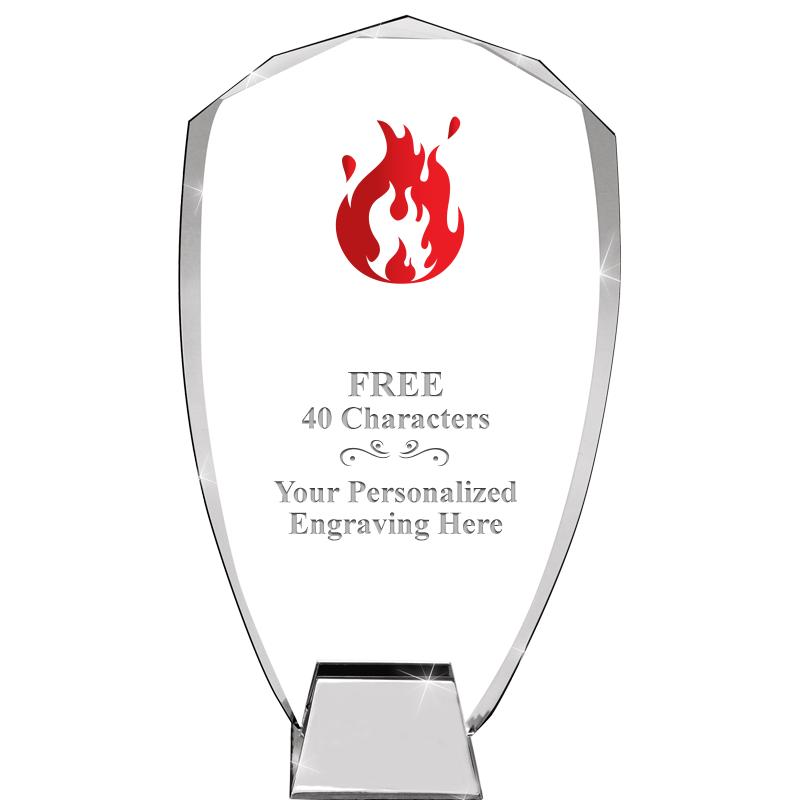 8.5" SHIELD ICONIC CRYSTAL