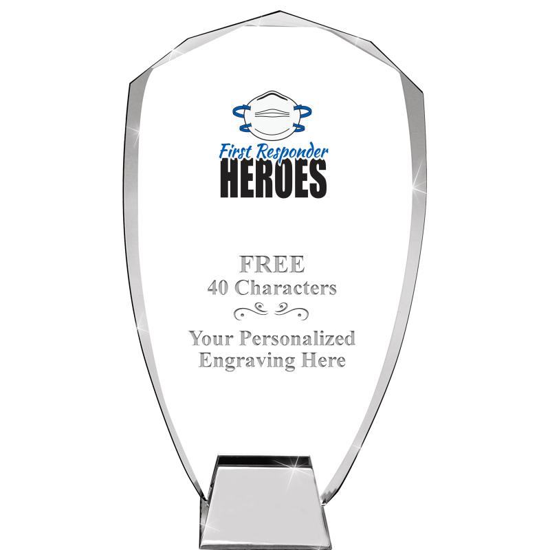 8.5" SHIELD ICONIC CRYSTAL