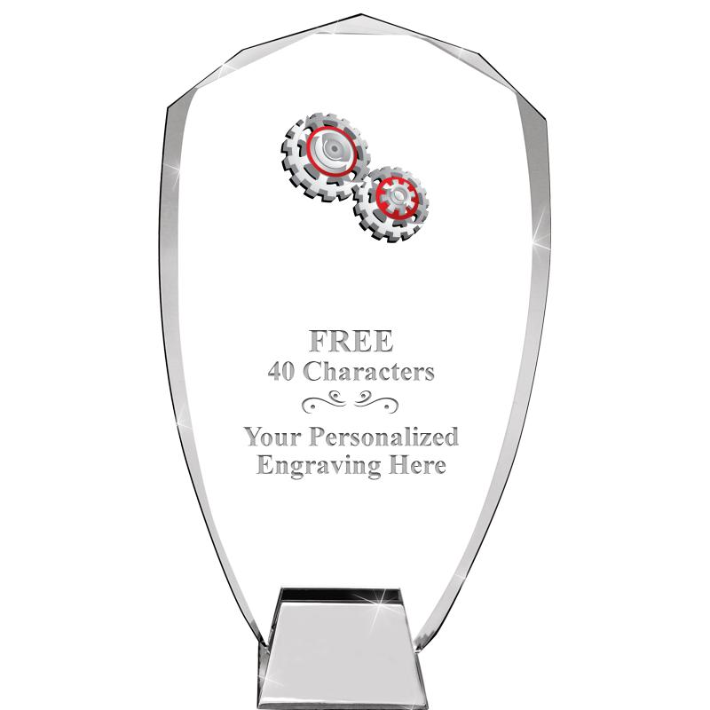 8.5" SHIELD ICONIC CRYSTAL