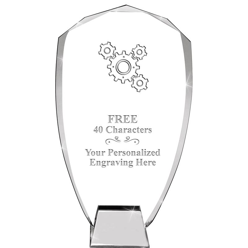 8.5" SHIELD ICONIC CRYSTAL