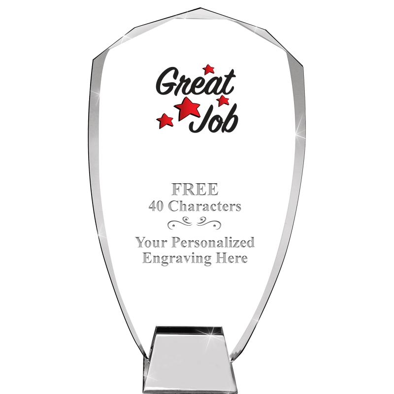 8.5" SHIELD ICONIC CRYSTAL