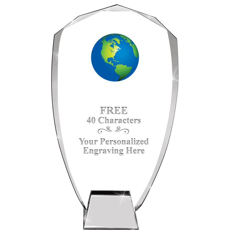 8.5" SHIELD ICONIC CRYSTAL