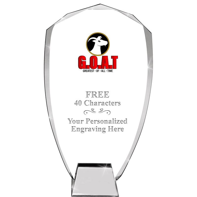 8.5" SHIELD ICONIC CRYSTAL