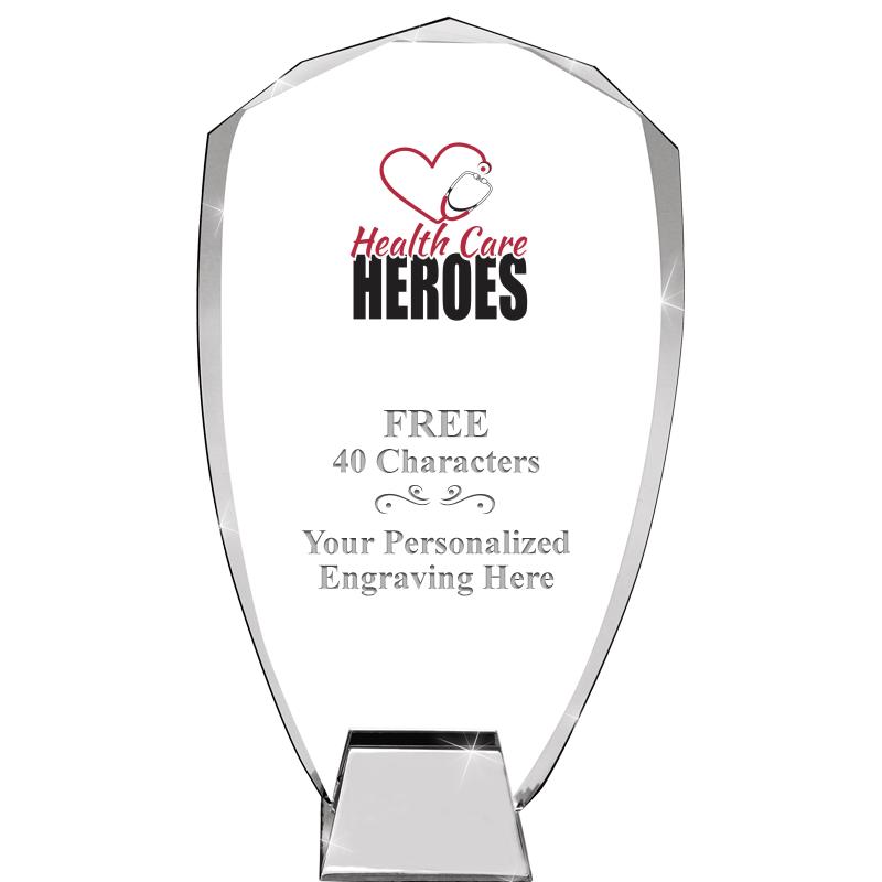 8.5" SHIELD ICONIC CRYSTAL