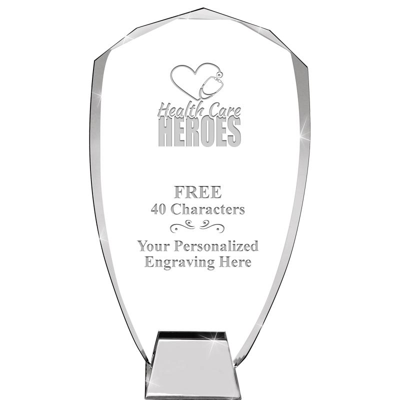 8.5" SHIELD ICONIC CRYSTAL