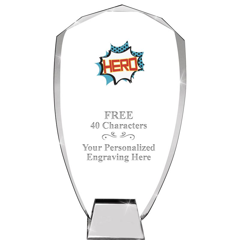 8.5" SHIELD ICONIC CRYSTAL