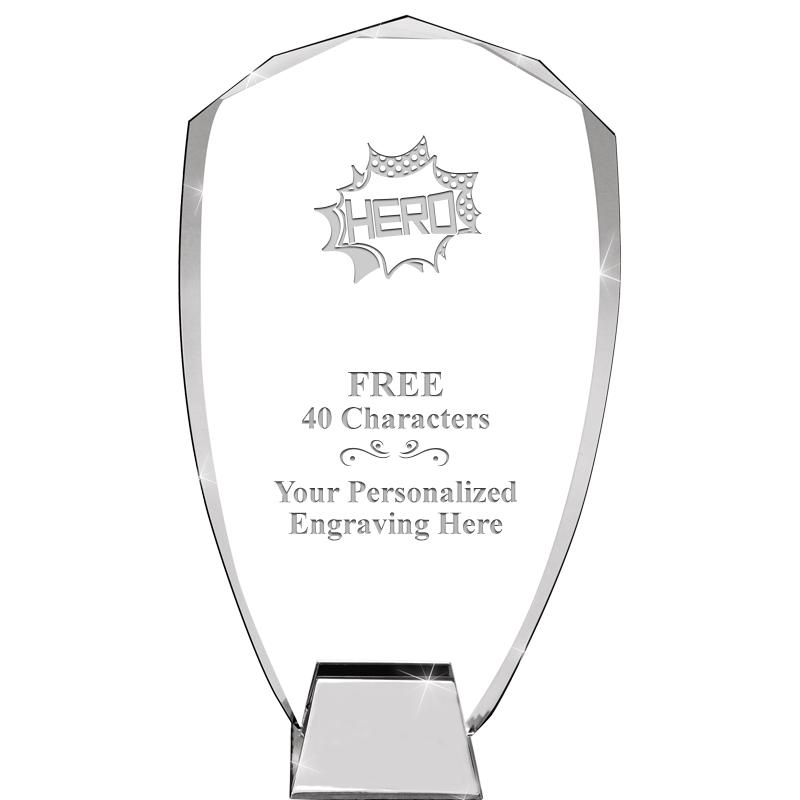 8.5" SHIELD ICONIC CRYSTAL