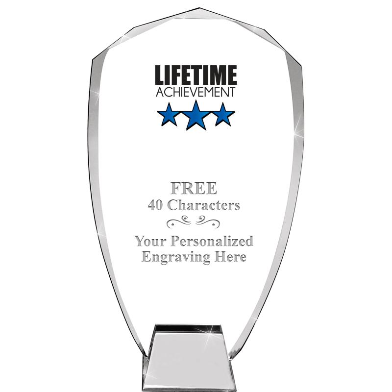 8.5" SHIELD ICONIC CRYSTAL