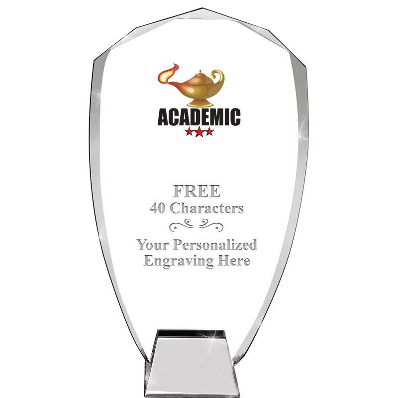 8.5" SHIELD ICONIC CRYSTAL