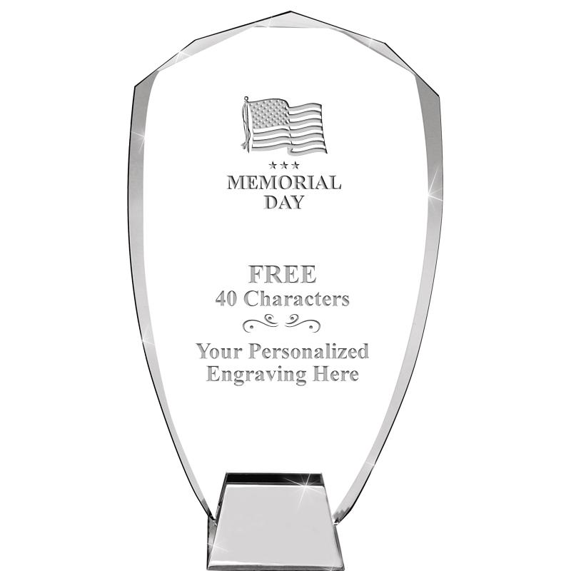 8.5" SHIELD ICONIC CRYSTAL