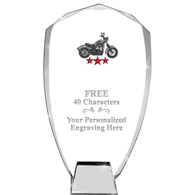 8.5" SHIELD ICONIC CRYSTAL