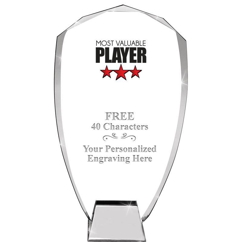 8.5" SHIELD ICONIC CRYSTAL