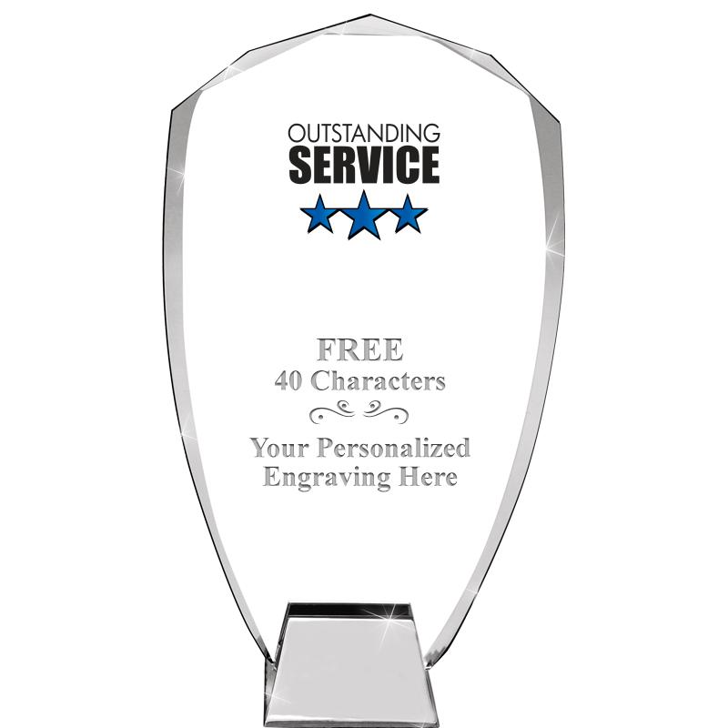 8.5" SHIELD ICONIC CRYSTAL