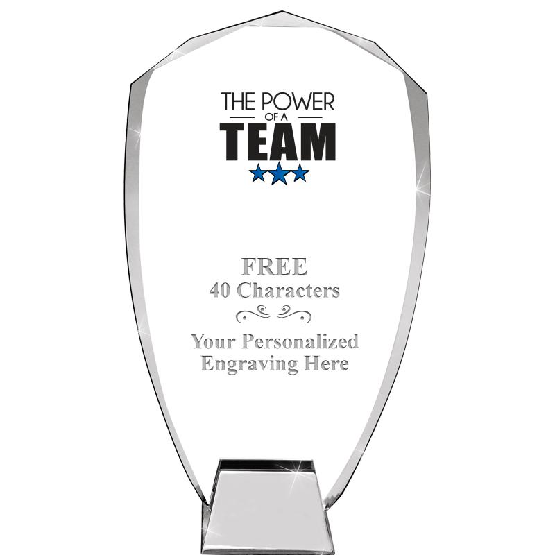 8.5" SHIELD ICONIC CRYSTAL