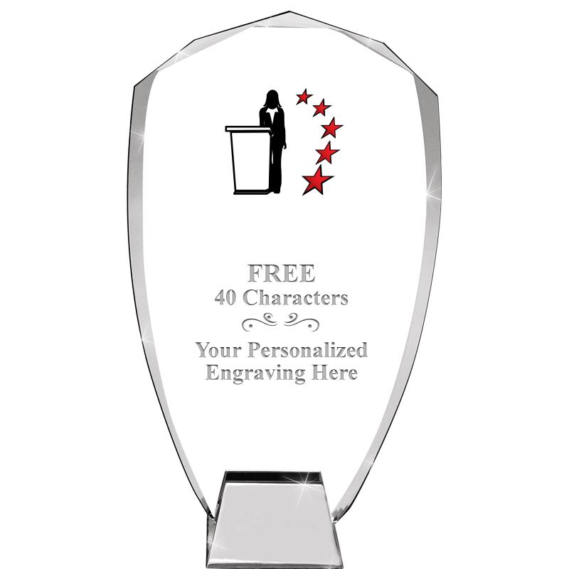 8.5" SHIELD ICONIC CRYSTAL