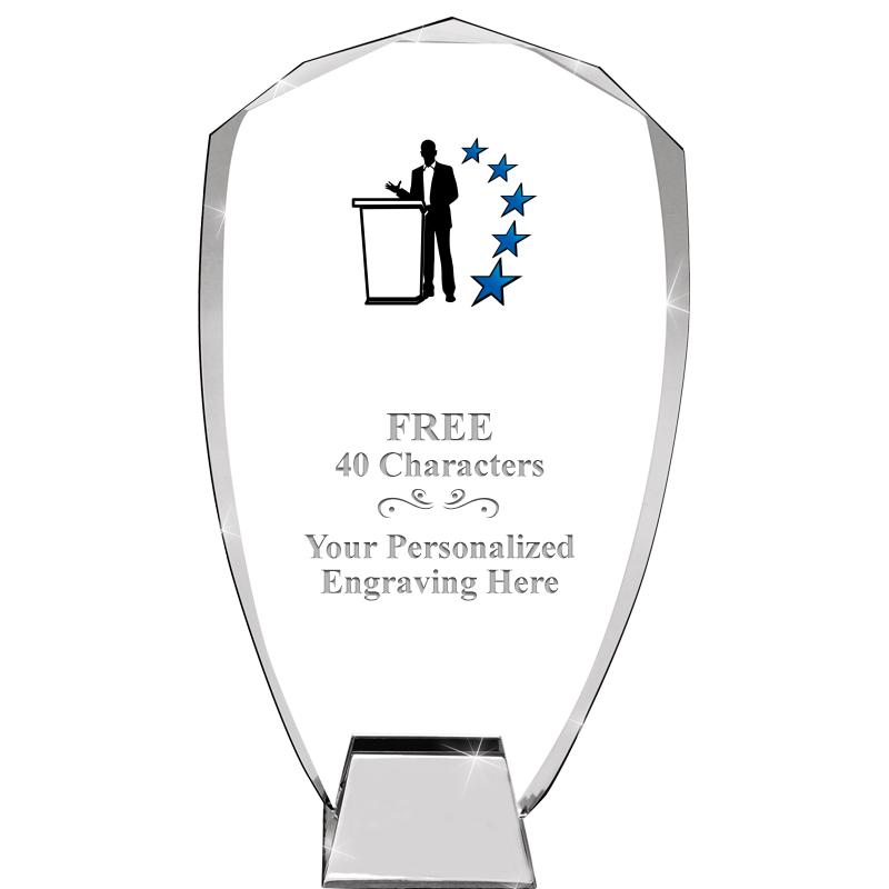 8.5" SHIELD ICONIC CRYSTAL