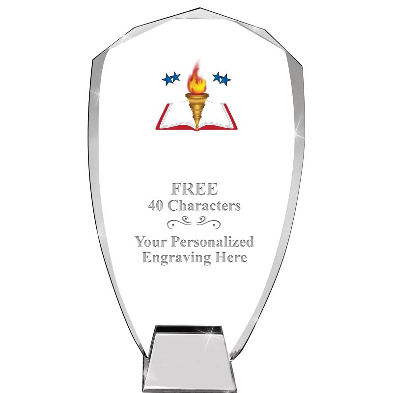 8.5" SHIELD ICONIC CRYSTAL