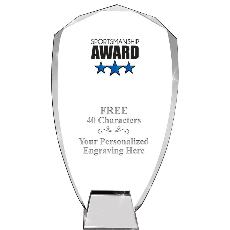 8.5" SHIELD ICONIC CRYSTAL