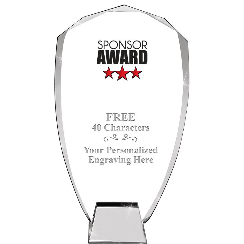 8.5" SHIELD ICONIC CRYSTAL