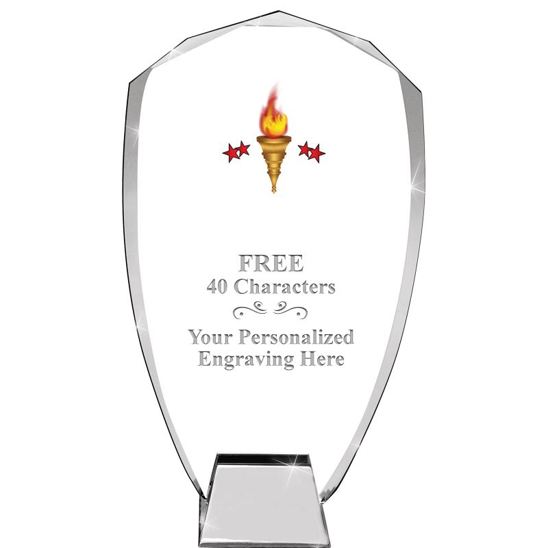 8.5" SHIELD ICONIC CRYSTAL