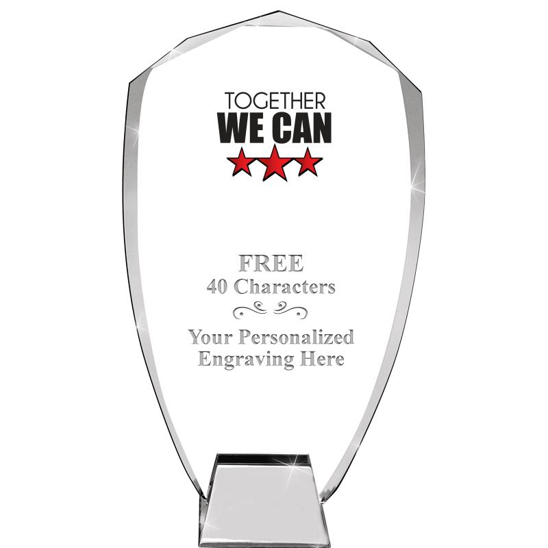 8.5" SHIELD ICONIC CRYSTAL