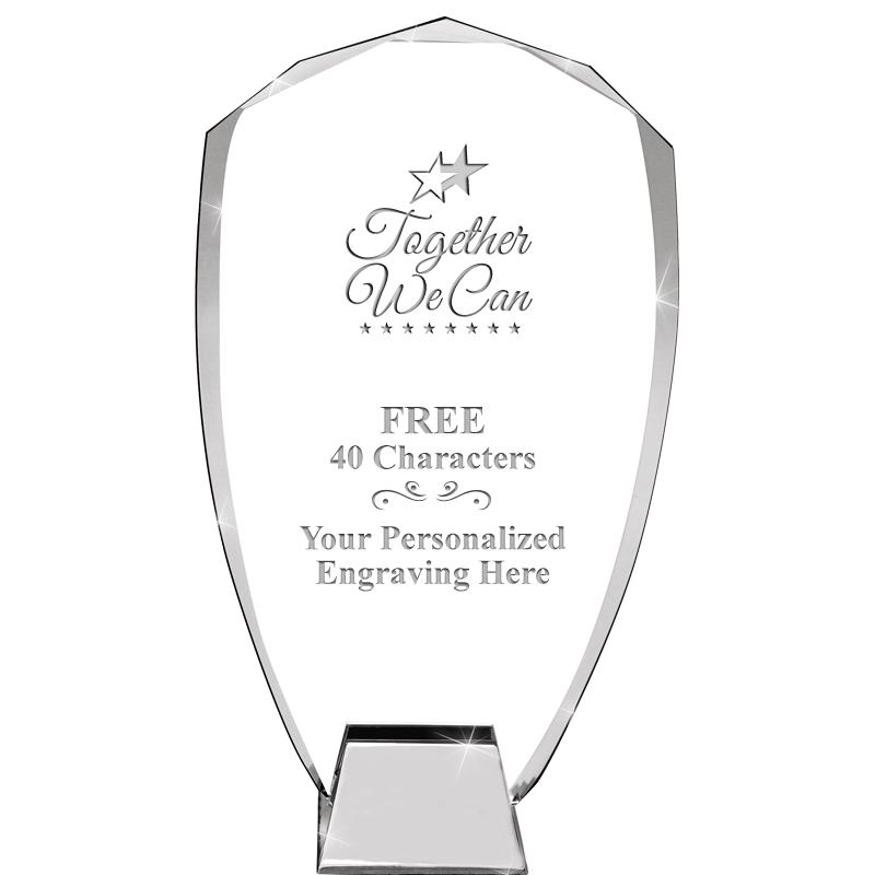 8.5" SHIELD ICONIC CRYSTAL