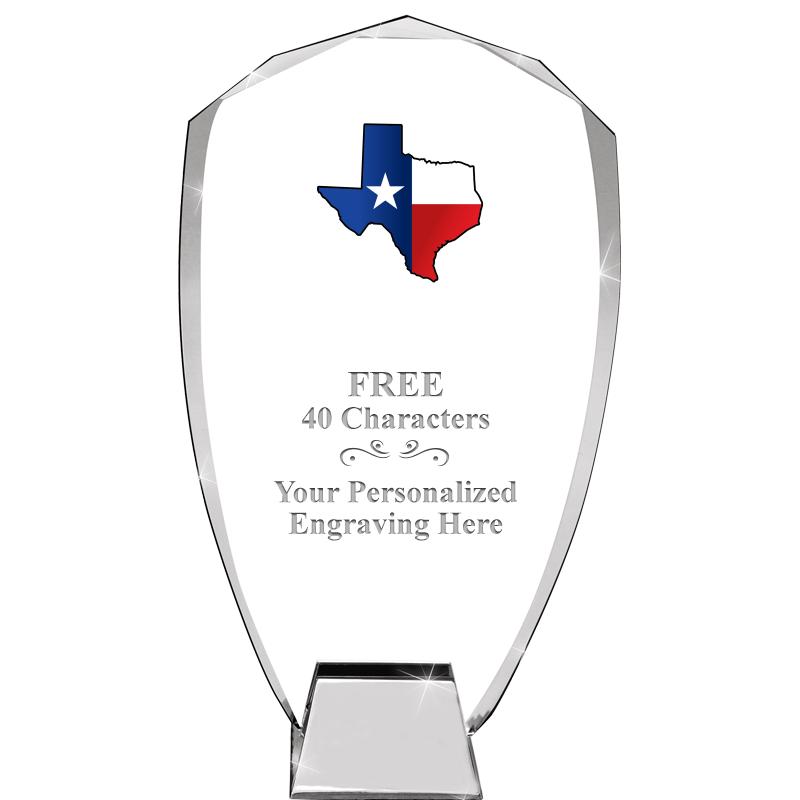 8.5" SHIELD ICONIC CRYSTAL