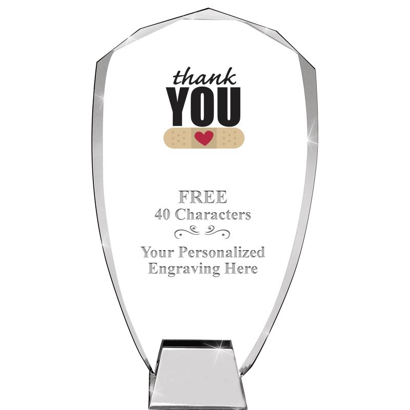 8.5" SHIELD ICONIC CRYSTAL