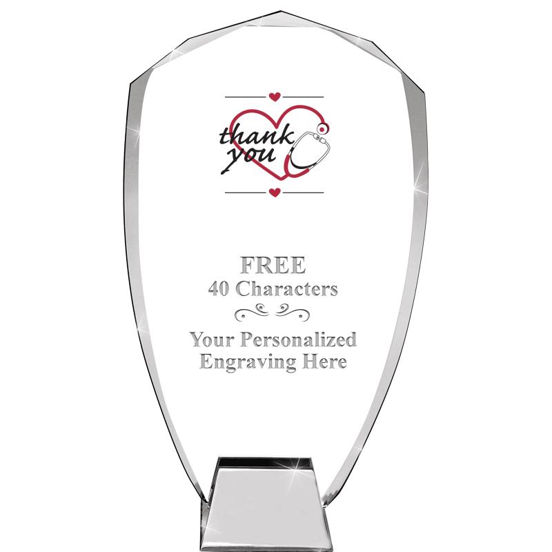 8.5" SHIELD ICONIC CRYSTAL