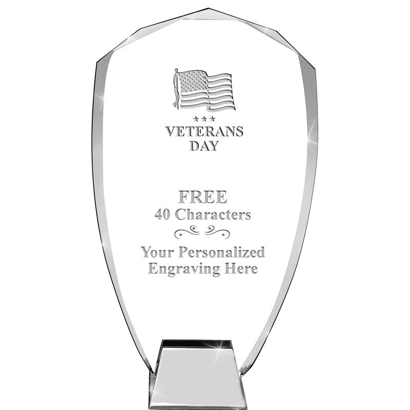 8.5" SHIELD ICONIC CRYSTAL