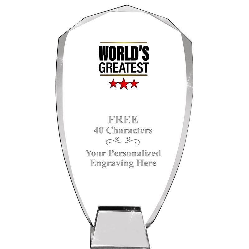 8.5" SHIELD ICONIC CRYSTAL