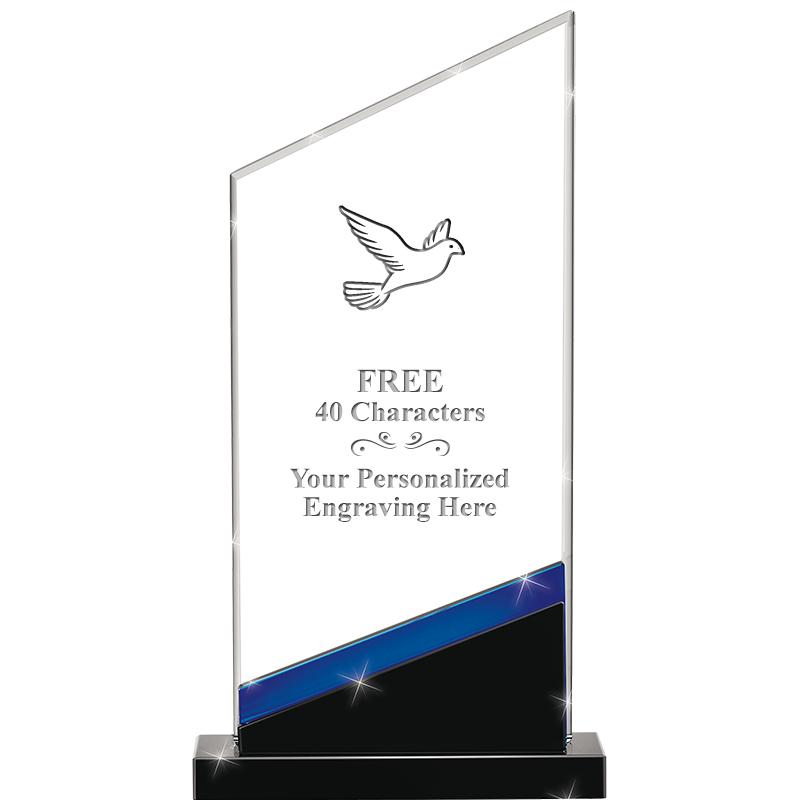 8" SAPPHIRE INTENSITY CRYSTAL