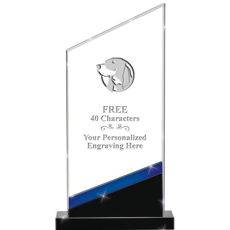 8" SAPPHIRE INTENSITY CRYSTAL