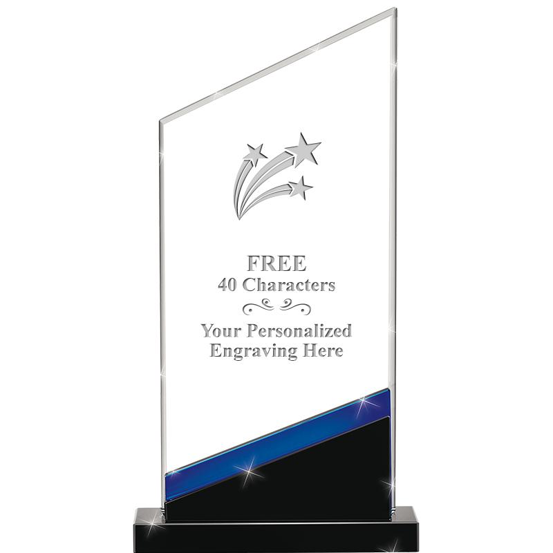 8" SAPPHIRE INTENSITY CRYSTAL