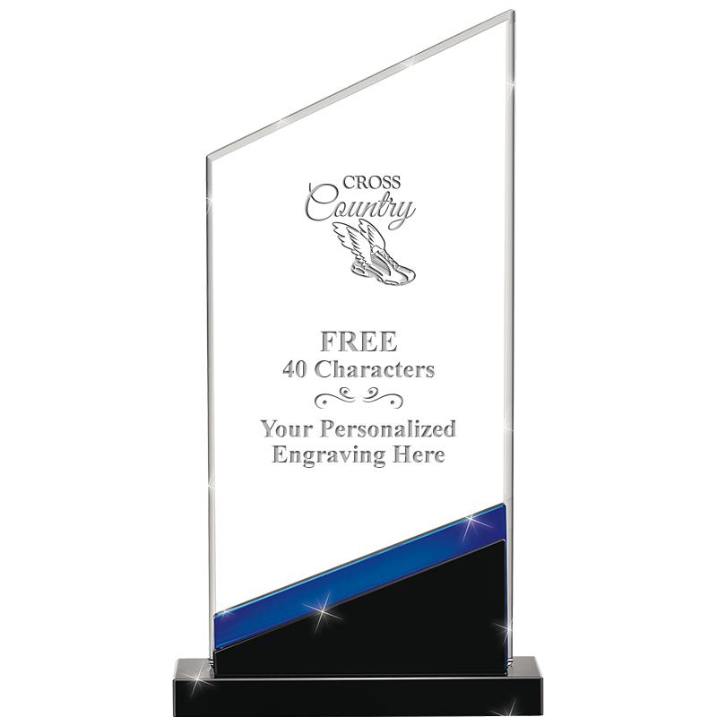 8" SAPPHIRE INTENSITY CRYSTAL