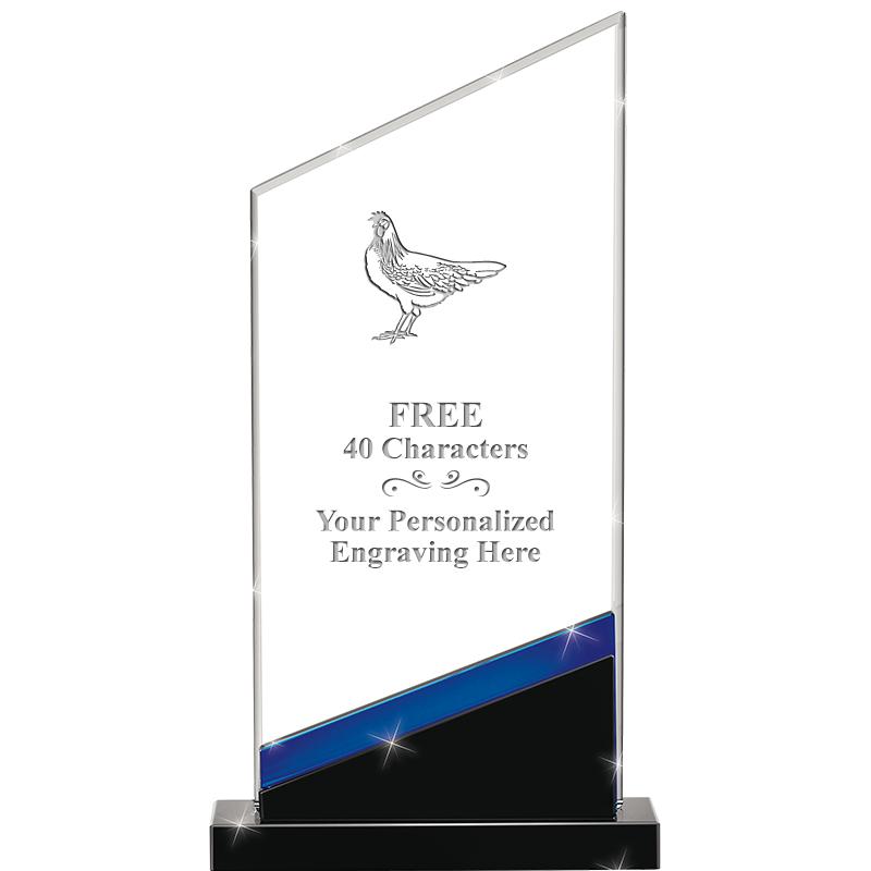 8" SAPPHIRE INTENSITY CRYSTAL