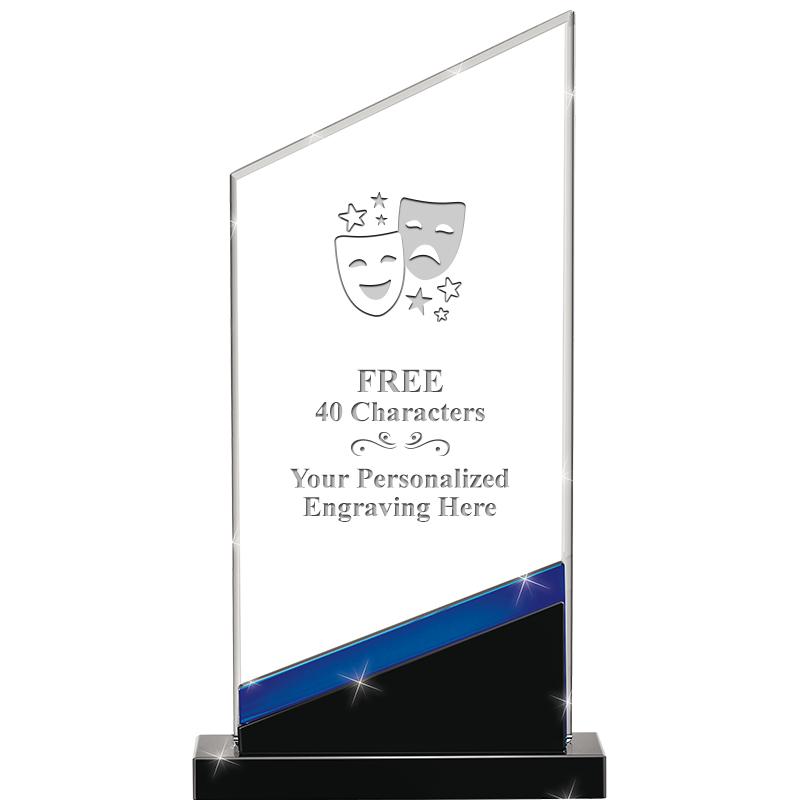 8" SAPPHIRE INTENSITY CRYSTAL