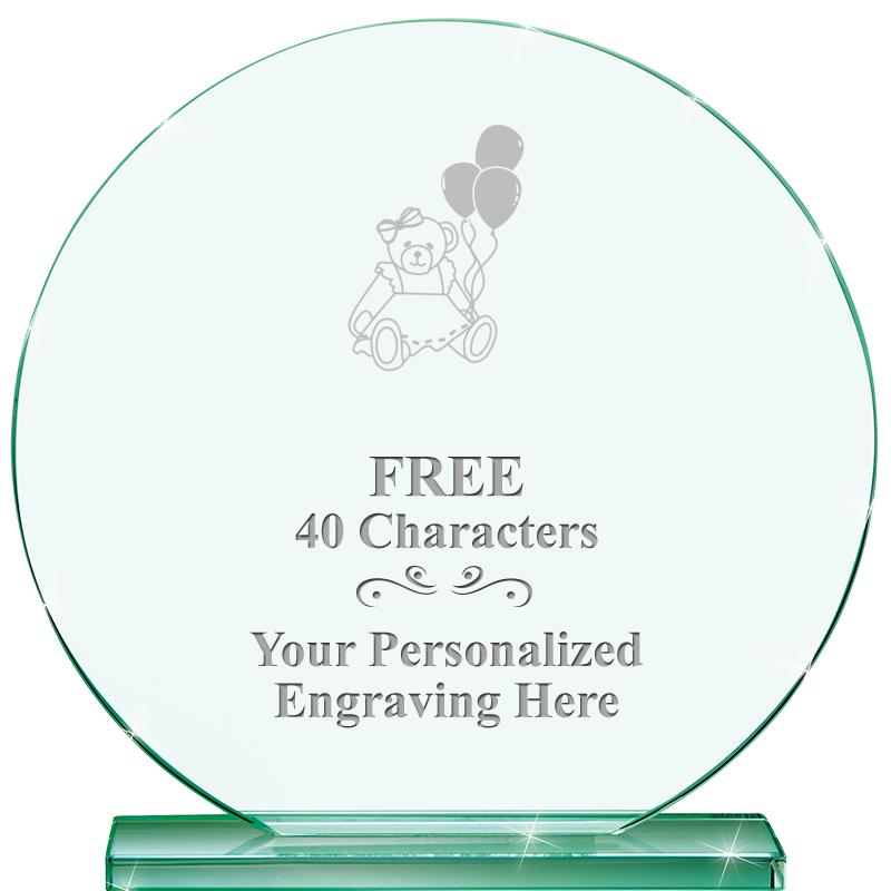 6.25" JADE GLOBE CRYSTAL