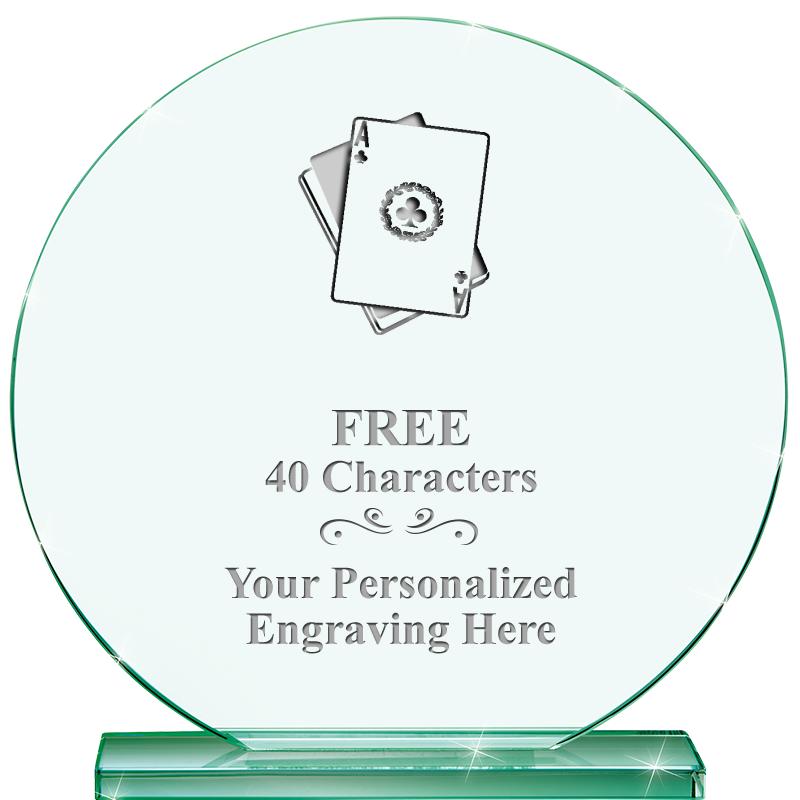 6.25" JADE GLOBE CRYSTAL