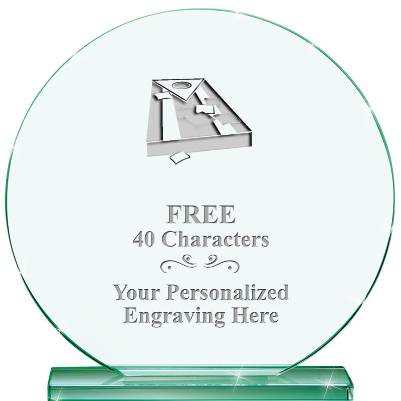 6.25" JADE GLOBE CRYSTAL