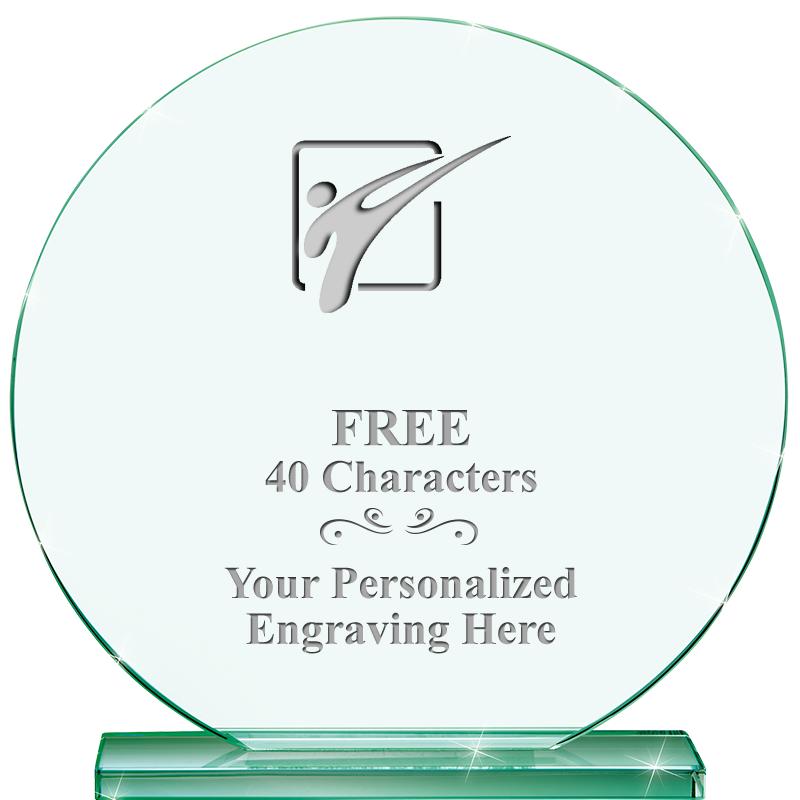 6.25" JADE GLOBE CRYSTAL