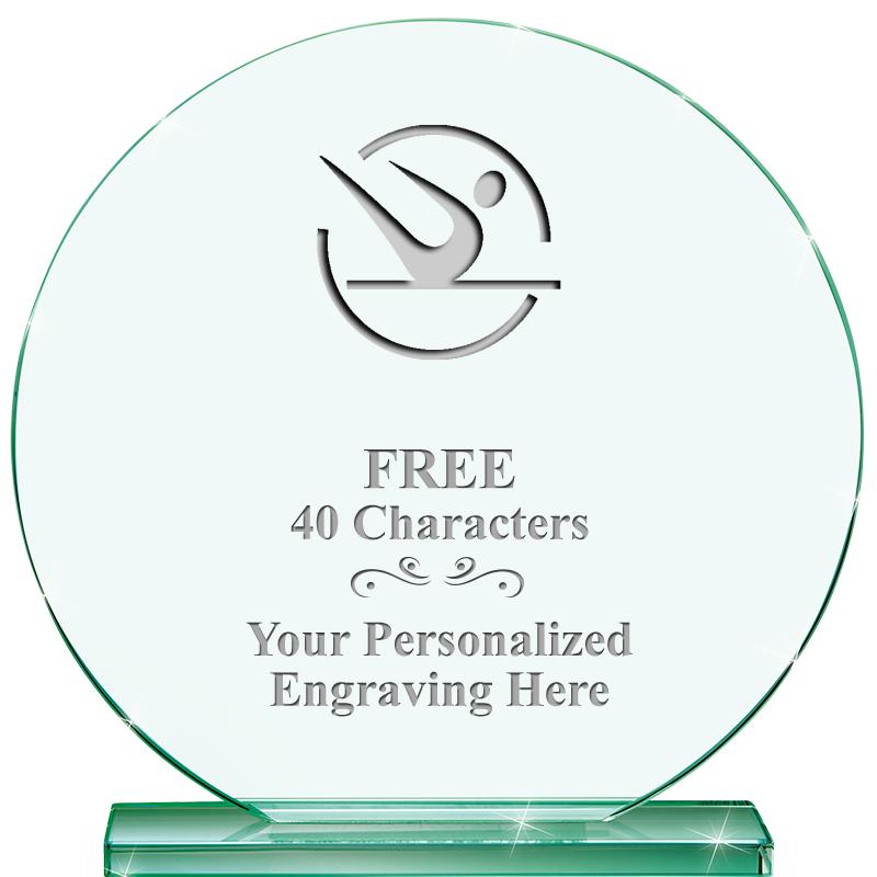 6.25" JADE GLOBE CRYSTAL