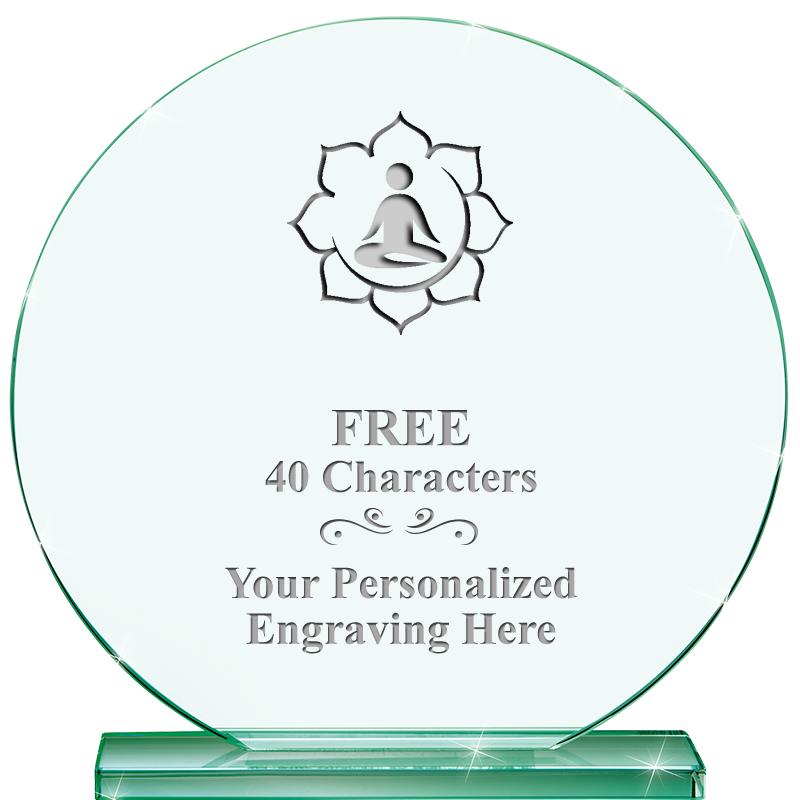 6.25" JADE GLOBE CRYSTAL