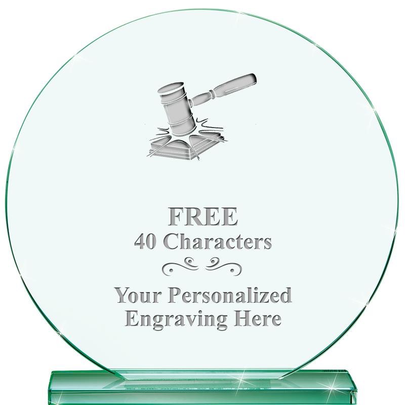 6.25" JADE GLOBE CRYSTAL