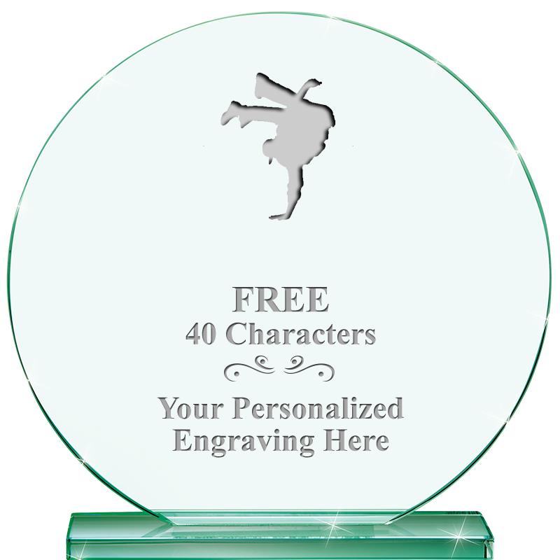 6.25" JADE GLOBE CRYSTAL