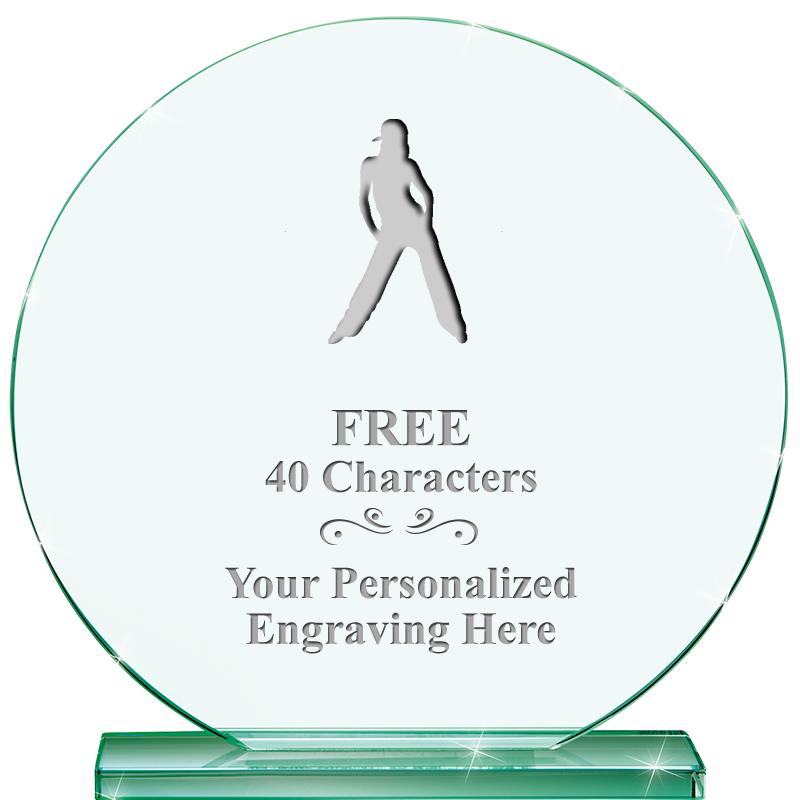 6.25" JADE GLOBE CRYSTAL