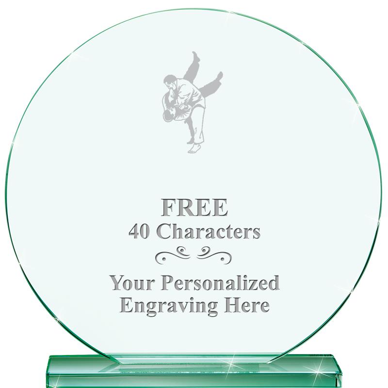 6.25" JADE GLOBE CRYSTAL