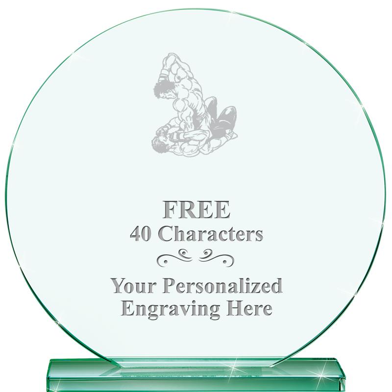 6.25" JADE GLOBE CRYSTAL