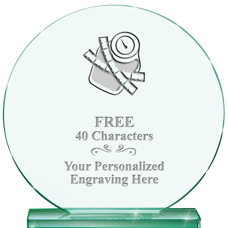 6.25" JADE GLOBE CRYSTAL